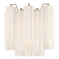 thumbnail image 1 of ADD-303-AG-WH Crystorama Lighting Addis - 2 Light Wall Sconce-14.5 Inch Tall and 14.5 Inch Wide-Aged Brass Finish-White Glass Color, 1 of 7