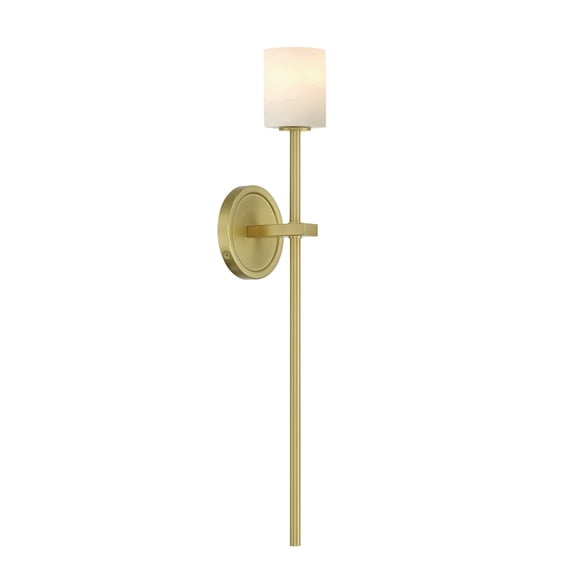 Crystorama Lighting Group ARA-10261-SB-ST Aragon 11" Tall Led Wall Sconce - Brass