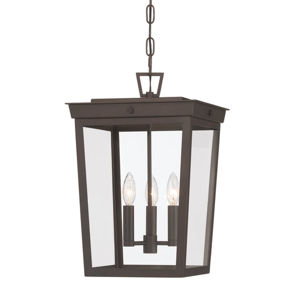 Crystorama Lighting Group BEL-A8065-TZ Belmont 3 Light 12" Wide Outdoor Taper Candle