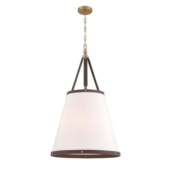 CAL-2406-LG Crystorama Lighting Callahan - 6 Light Pendant-37.5 Inch Tall and 21 Inch Wide-Luxe Gold Finish