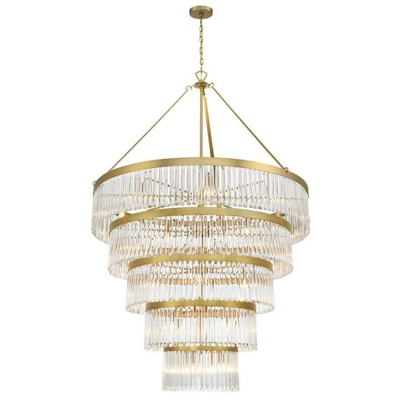 EMO-5430-MG-Crystorama Lighting-Emory - 30 Light Chandelier-72 Inches Tall and 48 Inches Wide
