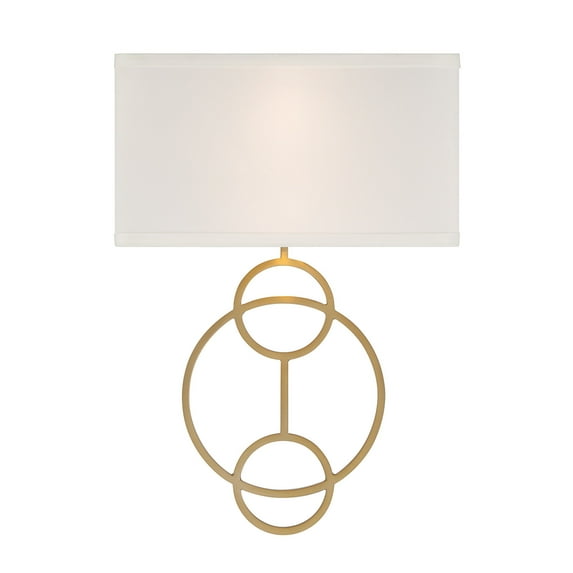 Crystorama Lighting Group Lrl-992 Laurel 2 Light 14" Tall Wall Sconce - Vibrant Gold /