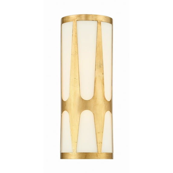 ROY-802-GA_LED Crystorama Lighting Royston - 20W 1 LED Wall Sconce-17.75 Inches Tall and 6.75 Inches Wide-Antique Gold Finish-LED Lamping Type