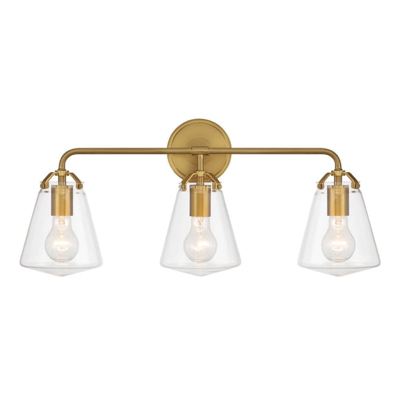 VSS-7013-LG Crystorama Lighting Voss - 3 Light Bath Vanity-11.25 Inch Tall and 25 Inch Wide-Luxe Gold Finish