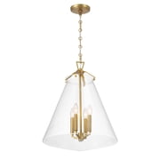 VSS-7018-LG Crystorama Lighting Voss - 4 Light Pendant-22.5 Inch Tall and 18 Inch Wide-Luxe Gold Finish