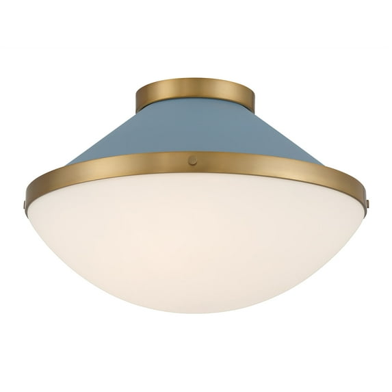 Crystorama Lighting Group Xan-8002 Xander 2 Light 16" Wide Flush Mount Bowl Ceiling