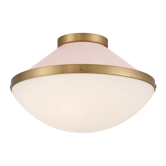 Crystorama Lighting Group XAN-8002-VG-BH Xander 2 Light 16" Wide Flush Mount Bowl Ceiling