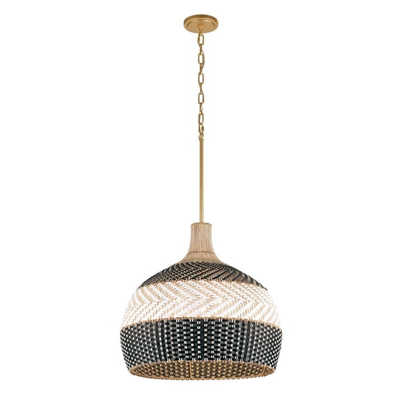 ZAN-9005-SG-MK Crystorama Lighting Zanzibar - 5 Light Pendant-20.25 Inch Tall and 21 Inch Wide
