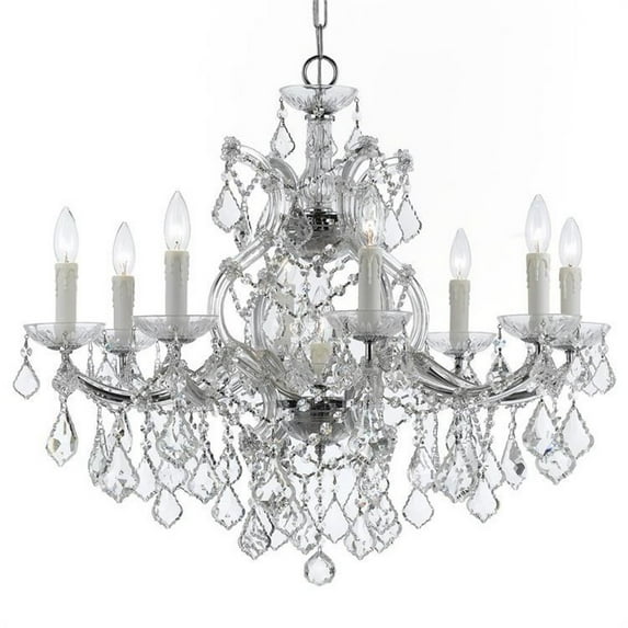 Crystorama Lighting - Nine Light Chandelier - Chandelier - Maria Theresa - Nine