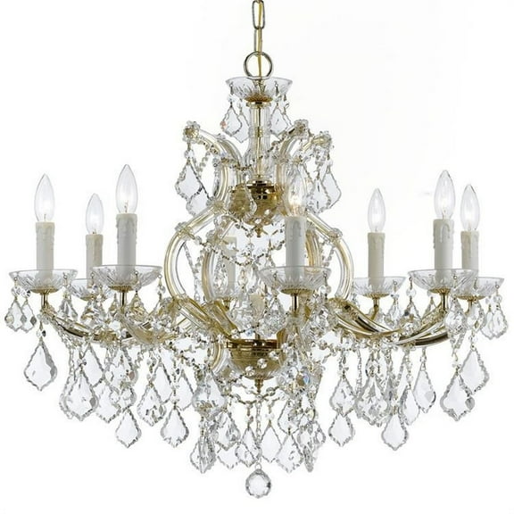 Crystorama Lighting - Nine Light Chandelier - Chandelier - Maria Theresa - Nine