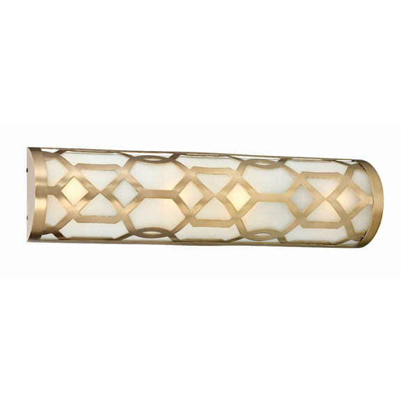 2264-AG-LED Crystorama Lighting Jennings 1 Light Modern Wall Sconce in Traditional and Contemporary Style - 24 Inches Wide by 6.5 Inches High-Aged