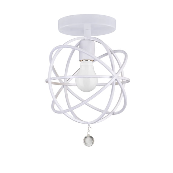 Solaris 1 Light White Ceiling Mount
