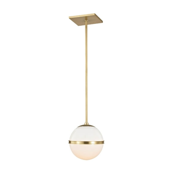 2107-AG Crystorama Lighting Truax - One Light Mini Chandelier in Classic Style - 8 Inches Wide by 9.25 Inches High-Aged Brass Finish