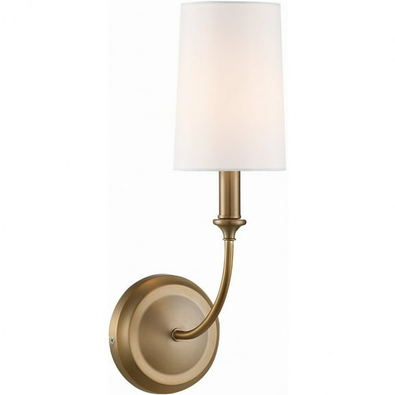 2241-VG Crystorama Lighting Sylvan - One Light Wall Sconce in Minimalist Style - 4.75 Inches Wide by 15.75 Inches High-Vibrant Gold Finish