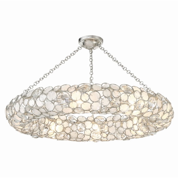 Crystorama Lighting - Palla - 8 Light Semi-Flush Mount-5.25 Inches Tall and 32