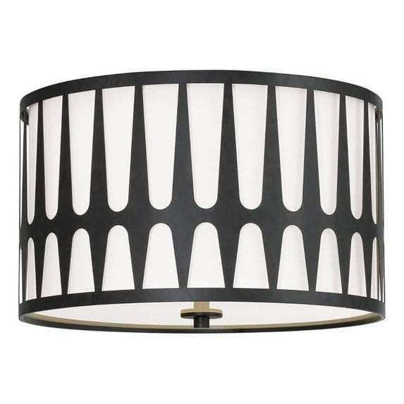 Crystorama Lighting - Royston - 3 Light Flush Mount In Modern and Contemporary