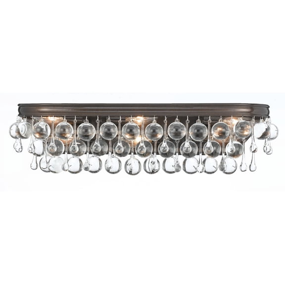 Crystorama Lighting - Six Light Bathroom Vanity - Bathroom Vanity - Calypso -