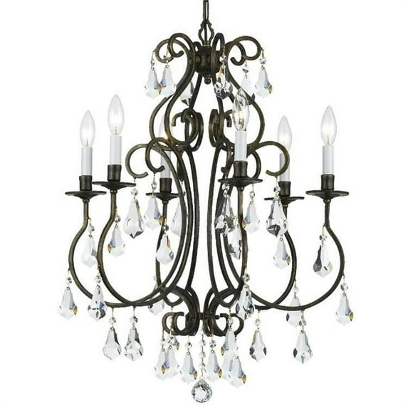 Crystorama Lighting - Six Light Chandelier - Chandelier - Ashton - Six Light