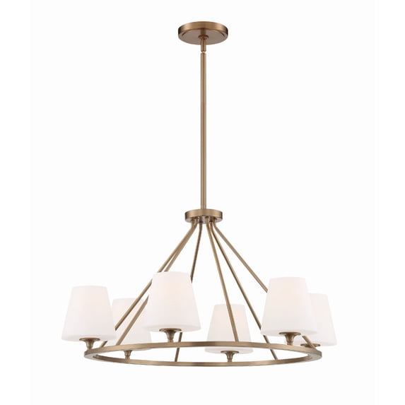 Crystorama Lighting - Six Light Chandelier - Chandelier - Keenan - 6 Light