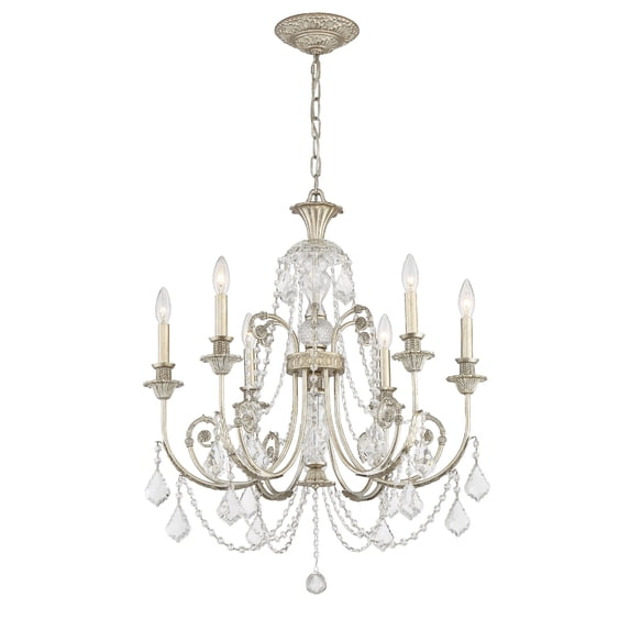 Crystorama Lighting - Six Light Chandelier - Chandelier - Regis - Six Light