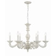 thumbnail image 1 of 5126-AW Crystorama Lighting Sutton - Six Light Chandelier in Minimalist Style - 28 Inches Wide by 21 Inches High-Antique White Finish    -Traditional, 1 of 8