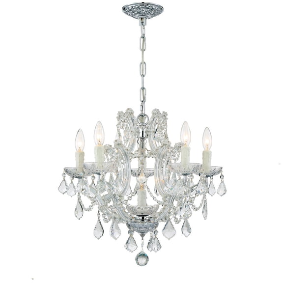 Crystorama Lighting - Six Light Mini Chandelier - Mini Chandelier - Maria