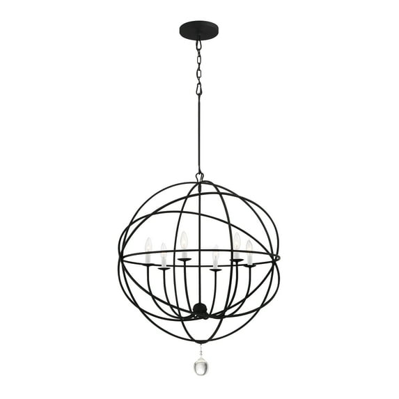 Crystorama Lighting - Solaris - Six Light Chandelier in Minimalist Style - 22.5