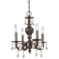thumbnail image 1 of 5024-VB-CL-MWP Crystorama Lighting Sutton Collection - Four Light Mini-Chandelier-Clear Crystal Color-Hand Cut Crystal Type-Venetian Bronze Finish, 1 of 3