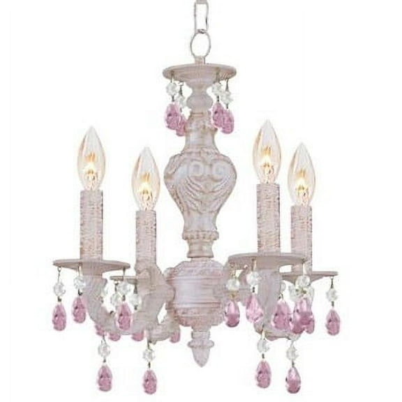 Crystorama Lighting - Sutton Collection - Four Light Mini-Chandelier-Rose