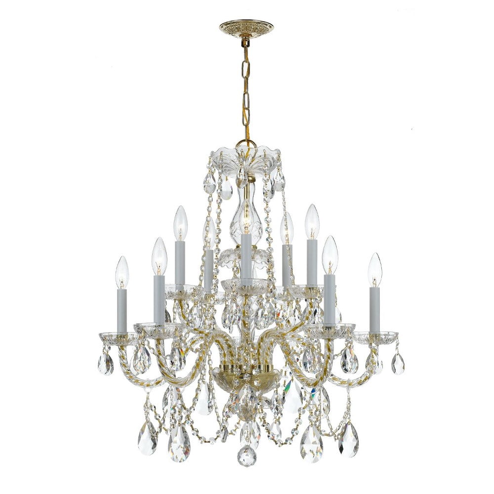 Crystorama Lighting - Ten Light Chandelier - Chandelier - Crystal - Ten ...