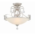 thumbnail image 1 of 5010-OS-CL-MWP Crystorama Lighting Ashton - Three Light Semi-Flush Mount in Classic Style - 16.5 Inches Wide by 16.25 Inches High-Hand Cut Crystal, 1 of 7