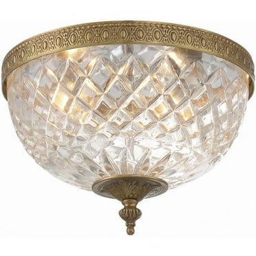 Crystorama Lighting - Three Light Ceiling Mount - Ceiling Mount - Cortland Flush
