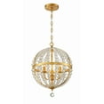 thumbnail image 1 of 3 Light Chandelier In Traditional And Contemporary Style 14 Inches Wide By 19.75 Inches High     -Traditional Installation Crystorama Lighting, 1 of 7