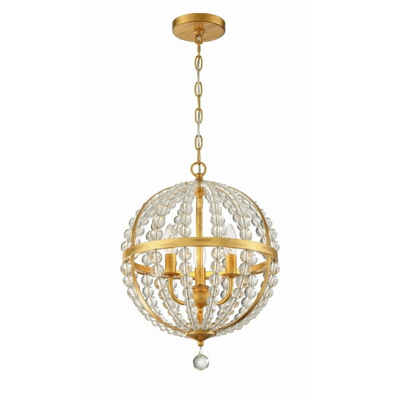 3 Light Chandelier In Traditional And Contemporary Style 14 Inches Wide By 19.75 Inches High -Traditional Installation Crystorama Lighting