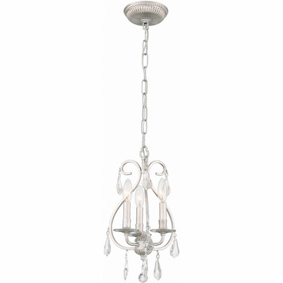 Crystorama Lighting - Three Light Mini Chandelier - Mini Chandelier - Ashton -