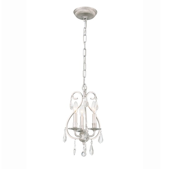 Crystorama Lighting - Three Light Mini Chandelier - Mini Chandelier - Ashton -