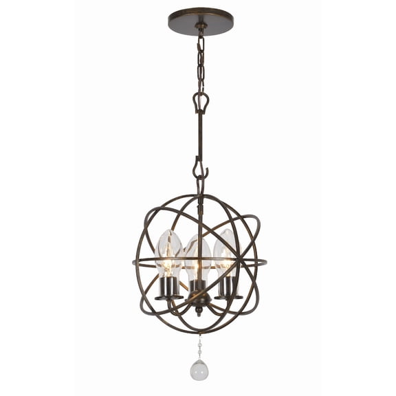 Crystorama Lighting - Three Light Outdoor Chandelier - Outdoor Chandelier -