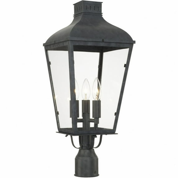 Crystorama Lighting - Three Light Outdoor Lantern Post - Outdoor Lantern Post -