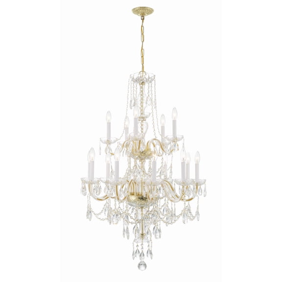 Crystorama Lighting - Traditional Crystal - 15 Light Chandelier In Traditional