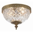 thumbnail image 1 of Crystorama Ceiling Mount 8" Wide Olde Brass Ceiling Light, 1 of 10