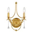 thumbnail image 1 of Crystorama Metro 14 1/2"H Antique Gold 2-Light Wall Sconce, 1 of 7