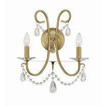 Othello 2 Light Vibrant Gold Wall Mount
