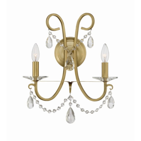Othello 2 Light Vibrant Gold Wall Mount