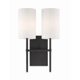 thumbnail image 1 of VER-242-BF Crystorama Lighting Veronica - Two Light Wall Sconce-Black Forged Finish, 1 of 13