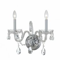 Crystorama Lighting - Two Light Wall Mount - Wall Mount - Crystal - Two Light