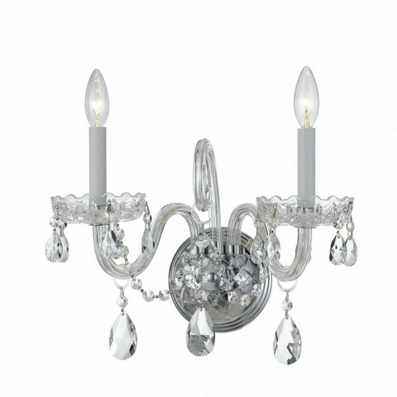 Crystorama Lighting - Two Light Wall Mount - Wall Mount - Crystal - Two Light