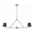 thumbnail image 1 of XAV-B9302-VG Crystorama Lighting Xavier - 2 Light Chandelier In Modern Style-15 Inches Tall and 42 Inches Wide-Vibrant Gold Finish, 1 of 8