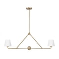 thumbnail image 1 of XAV-B9302-VG-WH Crystorama Lighting Xavier - 2 Light Chandelier In Modern Style-15 Inches Tall and 42 Inches Wide-Vibrant Gold/White Finish, 1 of 8