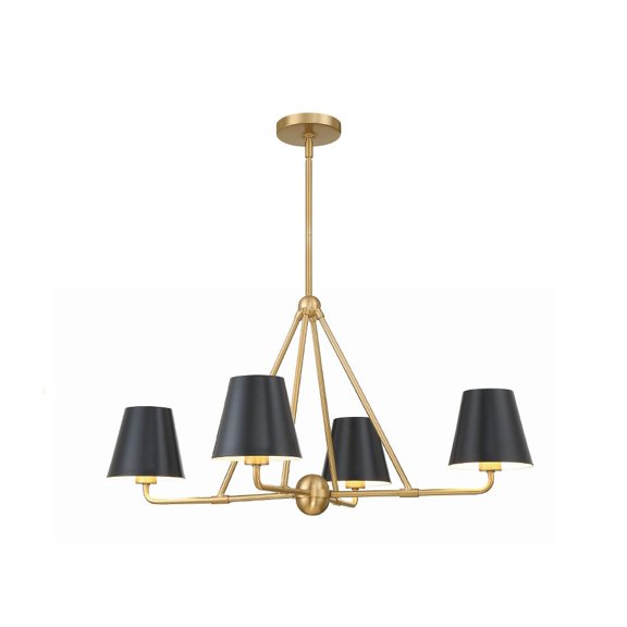 Crystorama Lighting - Xavier - 4 Light Chandelier In Traditional Style-17 Inches