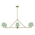 thumbnail image 1 of XAV-B9306-VG-GR Crystorama Lighting Xavier - 6 Light Chandelier In Modern Style-14.75 Inches Tall and 46 Inches Wide-Vibrant Gold/Green Finish, 1 of 7
